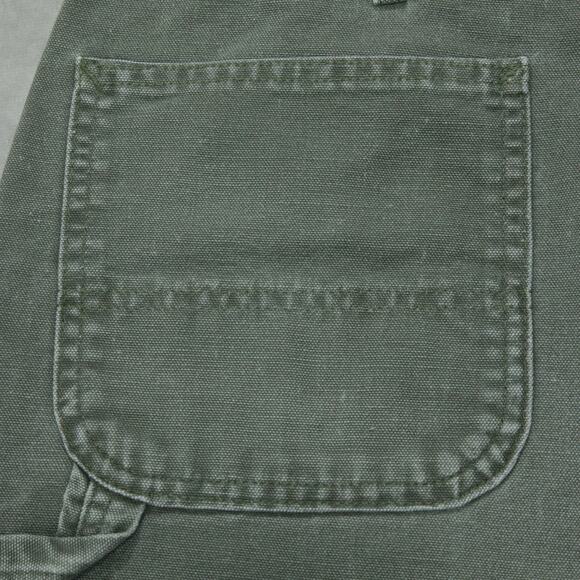 Vintage Y2K Carhartt B25 MOS Moss Green Carpenter Shorts 33x8.15 - Picture 3 of 13